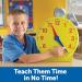 Buy Learning Resources Big Time Learning 12-Hour Learning Clock - Educational Toys for Kids - International Shipping Available - Buy Online on SooperMarket.com