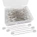 100pcs Corsage Boutonniere Pins Teardrop Pearl Head Pins Bouquet White Straight Head Pins for DIY Crafts Jewelry Making Sewing Wedding Flower Decorations