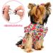 Frienda Cat and Dog Princess Floral Dress Set with Headband, Red and Yellow Floral Dress (M) - Spring/Summer Holiday Fashion - Buy Online on SooperMarket.com