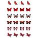 24 edible butterfly butterflie red childrens party decorations Iced/Icing Cupcake Topper Edible Fairy Cake Bun Toppers Round - Buy Online on SooperMarket.com
