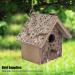 Wooden Bird Nesting Box House - Outdoor Garden Decorative Birdhouse 3.9x3.5x5.9inch - Buy Online on SooperMarket.com