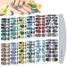 Kalolary Nail Foil Self-Adhesive - 12 Sheets Marble Rages Full Wraps Nail Polish Stickers | Nail Art & DIY Decoration with Nail File - Buy Online on SooperMarket.com