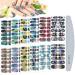 Kalolary nail foil self -adhesive 12 sheet marblerage full wraps nail polish sticker nail art stickers with nail file self -adhesive manicure sticker beautiful fashion diy decoration