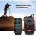 USA GEAR FlexARMOR-X Large Lens Case Pouch - Deluxe Neoprene Protection - Fits 70-300mm Lens - Carabiner Clip, Zippered Pocket - Black/Gray - Buy Online on SooperMarket.com