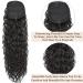 Dark Brown 24 Drawstring Curly Ponytail Extension | Synthetic Clip-In Hair Extensions - 24 Inch 4 - Buy Online on SooperMarket.com