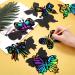 Lusofie 24 Pieces Butterfly Scratch Cards - Rainbow Spring Art Card Party Favors for DIY Crafts & Home Decoration - 6 Styles - Buy Online on SooperMarket.com