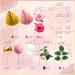 JEVENIS Pink Balls & Butterfly Cake Decorations | Baby Shower Boho & Rose Themes | International Shipping - Buy Online on SooperMarket.com