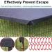 LAOZZ 24 Inch 8 Panel Black Dog Playpen Cover - Sun/Rain Proof Top Cover for Indoor and Outdoor Pet Playpen - Shade and Security for Dogs - Fits 24-36 Inch Playpens - Buy Online on SooperMarket.com