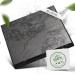 Puraja Schungit Platte |Original from Karelia |Handicrafts polished with rounded edges |With a certificate from the Zazhoginskij Mine 10x10 cm (1 -pack)