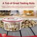 Tropgo Roasted Unsalted Pistachios 180g - Pistachio Nuts in Resealable and Recyclable Tub - Wholesome Trail Mix with Fibre Protein and Essential Minerals - Healthy Snacks for All Ages - Buy Online on SooperMarket.com