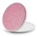 Getinbulk Compact Mirror Bulk  Small Pocket Makeup Round Mirror Double-Sided 1X/3X Magnifying PU Leather (Pink  2.7 inches)