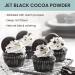 The Cocoa Trader Dutch Processed Black Cocoa Powder 1lb - 100% Authentic Cacao Beans - Unsweetened Dark Cocoa Powder for Baking, Coffee, Smoothies - Natural Coloring Agent - 1 Pound Pack - Buy Online on SooperMarket.com