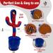 Interactive Superhero Robot Spider Dancing Toy with 120 Songs | Talking Blue Cactus Toy for Boys & Girls | LED Lights & Funny Moves - Buy Online on SooperMarket.com