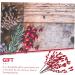 ABOOFAN 15 Pcs Simulation Red Berry Artificial Berries Stems Household Decor Home Decor Artifical Flower Arrangement Faux Berry Stems Plant Vase Fake Berry Stem Christmas Red Berries Iron - Buy Online on SooperMarket.com