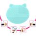 2-Pack Makeup Brush Cleaning Mat Cute Cat Ear Animal Design Silicone Portable Brush Cleaner Pad Washing Tools with Suction Cups US Patent Registered (Purple+Green) - Buy Online on SooperMarket.com