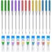 30 Pieces Sewing Machine Needles Universal Regular Point Machine Needles for Home Sewing Machine Compatible with Singer, Brother and Old Sewing Machine Bright Color 9, 11, 14, 16, 18