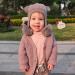 KAKU NANU Toddler Winter Hat with Double Pom Pom | Fleece Lined Beanie for Baby Boys & Girls 6-12 Months | Dark Purple - Buy Online on SooperMarket.com