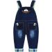 KIDSCOOL SPACE Baby Denim Overalls | 3D Cute Cartoon Knitted Jean Dungarees | Blue-6032 | 2-3 Years - Buy Online on SooperMarket.com