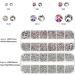 9000-Piece Nail Art Rhinestones Set - Colorful Crystal Gems with Picker & Tweezers | Mixed Sizes for Nail Design - Buy Online on SooperMarket.com