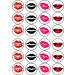 24 Lips Wafer Cupcake Toppers Edible Premium Thickness Sweetened Vanilla Wafer Card Cupcake Decorations - Buy Online on SooperMarket.com