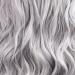 REECHO Invisible Wire Hair Extensions 20 Inch - Grey/Brown/Silver/White Mixed (Pack of 1) | Curly Wavy Secret Hairpiece with Adjustable Transparent Headband and Secure Clips for Women - Buy Online on SooperMarket.com