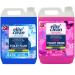 Elite Clean Caravan and Motorhome Toilet Cleaner | 2.5L Blue | Chemical Cleaning Fluid | 2.5L Pink Rinse Fluid Solution Cleaner | Motorhomes | Eco-Friendly | Formaldehyde Free