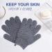 Yiclick Heavy Exfoliating Gloves (2 Pairs) - Body Scrubber for Bath Shower Exfoliation - Dead Skin Remover Loofah Mitt - Men Women - 4 Pcs - Buy Online on SooperMarket.com