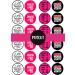 24 PRECUT 40th Birthday Edible Cupcake Toppers - 40 & Fabulous Premium Thickness SWEETENED VANILLA - wafer card disc cake decorations - Buy Online on SooperMarket.com