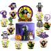 72 Pcs Halloween Cupcake Toppers Cupcake Liners Pumpkin 40 Pcs Cupcake Wrapper and 40 Pcs Cupcake Toppers muffin Case Trays for Halloween Birthday Decoration Party Supply (72 pcs)