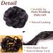 Synthetic Messy Hair Bun Scrunchie Updo in Purple - Bridal & Wedding Hairpiece for Women & Kids - Buy Online on SooperMarket.com