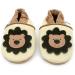 Dotty Fish Soft Leather Baby Shoes for Boys | Non Slip Toddler Shoes with Animal Designs | 0-6 Months to 4-5 Years | Cream Brown Lion - Buy Online on SooperMarket.com