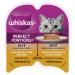 WHISKAS Perfect Portions Wet Cat Food Pat - Chicken & Tuna - 75g (24 Pack) Pat Chicken & Tuna 1 count (Pack of 24)