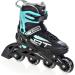 Raven Adjustable 2-in-1 Inline & Ice Skates - Professional ABEC7 Shock Absorbing Triple Foam Black/Mint (Size 38-42) - Buy Online on SooperMarket.com