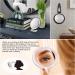 5-Inch 20X Magnifying Mirror | Two Sided | Folding Makeup Mirror for Makeup Application, Tweezing & Blackhead Removal - Blue - Buy Online on SooperMarket.com