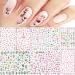 10 Sheets Spring Flowers Nail Art Stickers Decals Self-Adhesive Fingernail Stickers Pegatinas U as Summer Butterfly Floral Design Manicure Tips Nail Decoration for Women Girls