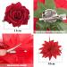 Bofunx 4-Piece Red Flower Hair Clip Set - Elegant Hair Jewelry for Party Wedding Halloween & Masquerade - Stylish Hair Clamps - Buy Online on SooperMarket.com