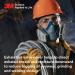 3M Rugged Comfort Half Facepiece Reusable Respirator 6502/49489 - Medium, with Cool Flow Valve for Welding, Sanding, Cleaning, Grinding, and Machine Operations - Buy Online on SooperMarket.com