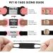 Personalized Yehanti Dog Brand - Engraved Silicone Dog Tag with Name Phone & Address | Pink & Black (L) for 25mm Collar - Ideal for Dogs Cats & Puppies - Buy Online on SooperMarket.com