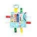 Baby Jack & Co 8x8  Learning Lovey San Diego California Tag Toys for Babies - Baby Crinkle Toys - Soft & Safe - Learn USA Cities and Shapes - Ideal Baby Toy & Gift BPA Free w/ Stroller Clip