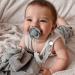 Kowlone Koala Bear Silicone Dummy Clip Set - Teething Pacifier Holder for Boys and Girls (Green Grey) - Buy Online on SooperMarket.com
