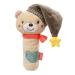 Fehn Stabgreifling B r - Motoric toy for babies to promote motor skills and senses - Ideal baby toys as a sweet cuddly toy with rattle and squeaky gift from 0+ months