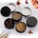 KisSealed 50 Pack Mini Aluminum Round Tin Jar 0.5 oz Refillable Metal Storage Travel Tins 15ML Black Empty Cosmetic Sample Containers Bottle with Screw Lid for Lip Balm Salve Powder Spice & Candies - Buy Online on SooperMarket.com