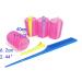 Kamay's Hair Rollers Set 12 count Curlers Rollers With 12 Duckbill Sectioning Clips 1 Combs Used for Hair Haircut Styling Self Grip Rollers for Hair (40mm 1-1/2") Random Colors - Buy Online on SooperMarket.com