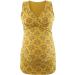 ZUMIY Maternity Nursing Top | Women's Cotton V Neck Shirt | Black+Yellow Print | Ruched Waist | Double Layer Tank - Buy Online on SooperMarket.com