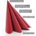 Premium Bordeaux Red Guest Napkins for Weddings & Celebrations | Prime Guest Airlaid - 50 Pack 40x40 cm Fabric-Like Quality - Buy Online on SooperMarket.com