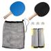 STIGA All-in-One Retractable Ping Pong Net Set - Includes 2 Ping Pong Paddles - 3 1-Star Balls | Mesh Storage Bag - Fits up to 72 Wide & 1.75 Thick Table - Clamp & Play on Any Surface 2021 Version