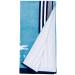 Lacoste Oki 100% Cotton Beach Towel, 36" W x 72" L, Teal