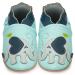 Baby Shoes with Soft Sole - Baby Girl Shoes - Baby Boy Shoes - Leather Toddler Shoes - Baby Walking Shoes 0-6 Months Blue Elephant