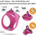 Curli Clasp Air-Mesh Vest Harness - Fuchsia S - Stylish & Comfortable Pet Gear for International Shipping - Buy Online on SooperMarket.com