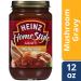 Heinz Homestyle Mushroom Gravy 12 oz Jars - Pack of 12 | Delicious and Savory Gravy for Your Meals - Buy Online on SooperMarket.com